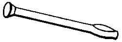 Powers Fasteners - 1/4" Diam, 1/4" Drill, 4" OAL, 4" Min Embedment Split-Drive Concrete Anchor - Steel, Zinc-Plated Finish, Flat Head - Exact Tool & Supply