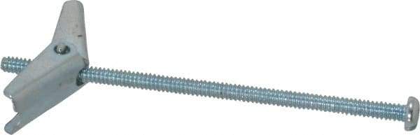 Powers Fasteners - 1/8" Screw, 1/8" Diam, 3" Long, Toggle Bolt Drywall & Hollow Wall Anchor - 3/8" Drill, Zinc Plated, Steel, Grade Zamac 7, Use in Drywall & Wallboard - Exact Tool & Supply