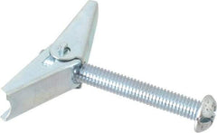Powers Fasteners - 3/8" Screw, 3/8" Diam, 3" Long, Toggle Bolt Drywall & Hollow Wall Anchor - 7/8" Drill, Zinc Plated, Steel, Grade Zamac 7, Use in Drywall & Wallboard - Exact Tool & Supply