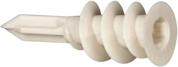 Powers Fasteners - 9/16" Diam, 1-11/16" Long, 3/8 to 1" Thick, Self Drilling Drywall & Hollow Wall Anchor - Nylon, Use in Wallboard - Exact Tool & Supply