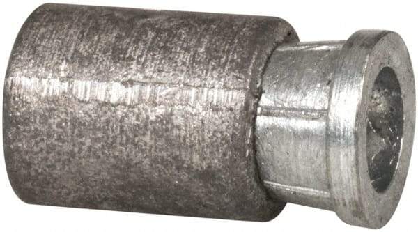 Powers Fasteners - 5/16" Diam, 5/16" Drill, 4-1/2" Min Embedment Caulk-In Concrete Anchor - Lead Alloy (Caulking Sleeve)/Zamac Alloy (Cone), Flat Head - Exact Tool & Supply