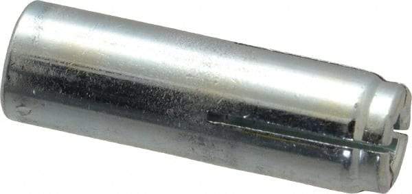 Powers Fasteners - 3/8" Diam, 1/2" Drill, 1-1/2" Min Embedment Drop-In Concrete Anchor - Grade 5 Steel, Zinc-Plated Finish, 5/8" Thread Length - Exact Tool & Supply