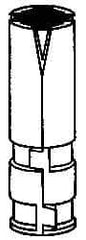 Powers Fasteners - 5/8" Diam, 1" Drill, 2-5/8" OAL, 2-1/2" Min Embedment Single Expansion Concrete Anchor - Zamac Alloy, Flat Head - Exact Tool & Supply