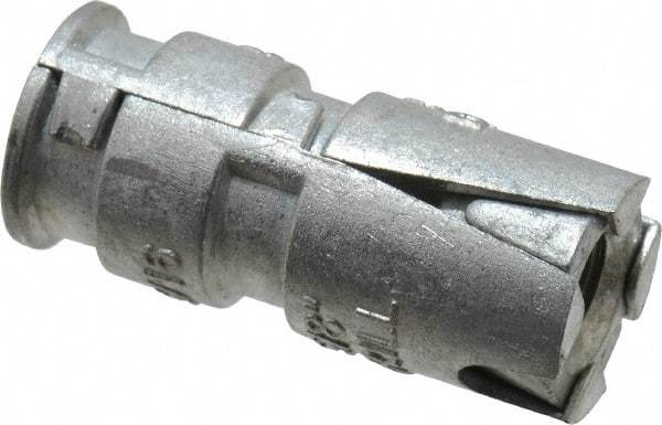 Powers Fasteners - 5/16" Diam, 5/8" Drill, 1-1/2" OAL, 2" Min Embedment Single Expansion Concrete Anchor - Zamac Alloy, Flat Head - Exact Tool & Supply