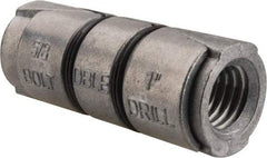 Powers Fasteners - 5/8" Diam, 1" Drill, 2-3/4" OAL, 2-1/2" Min Embedment Double Expansion Concrete Anchor - Zamac Alloy, Flat Head - Exact Tool & Supply