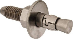 Powers Fasteners - 5/8" Diam, 5/8" Drill, 3-1/2" OAL, Wedge Expansion Concrete Anchor - 304 Stainless Steel, Hex Nut Head, Hex Drive, 2" Thread Length - Exact Tool & Supply