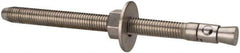 Powers Fasteners - 5/8" Diam, 5/8" Drill, 8-1/2" OAL, Wedge Expansion Concrete Anchor - 304 Stainless Steel, Hex Nut Head, Hex Drive, 7" Thread Length - Exact Tool & Supply