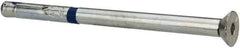 Powers Fasteners - 3/8" Diam, 3/8" Drill, 6" OAL, 1-3/4" Min Embedment Sleeve Concrete Anchor - Grade 5 Steel, Zinc-Plated Finish, Flat Head, Hex Drive - Exact Tool & Supply