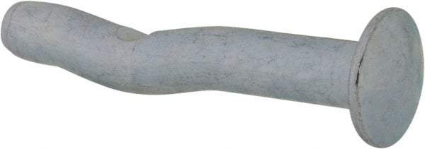 Powers Fasteners - 1/4" Diam, 1/4" Drill, 1-1/2" OAL, 1" Min Embedment Split-Drive Concrete Anchor - Grade 8.2 Steel, Zinc-Plated Finish, Mushroom Head - Exact Tool & Supply