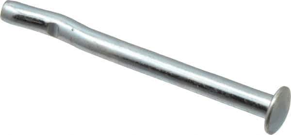 Powers Fasteners - 1/4" Diam, 1/4" Drill, 3" OAL, 1-1/4" Min Embedment Split-Drive Concrete Anchor - Grade 8.2 Steel, Zinc-Plated Finish, Mushroom Head - Exact Tool & Supply