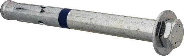 Powers Fasteners - 1/2" Diam, 1/2" Drill, 2-3/4" OAL, Split-Drive Concrete Anchor - Grade 8.2 Steel, Zinc-Plated Finish, Mushroom Head - Exact Tool & Supply