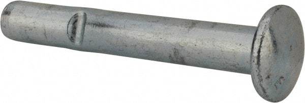 Powers Fasteners - 1/2" Diam, 1/2" Drill, 3-1/2" OAL, Split-Drive Concrete Anchor - Grade 8.2 Steel, Zinc-Plated Finish, Mushroom Head - Exact Tool & Supply
