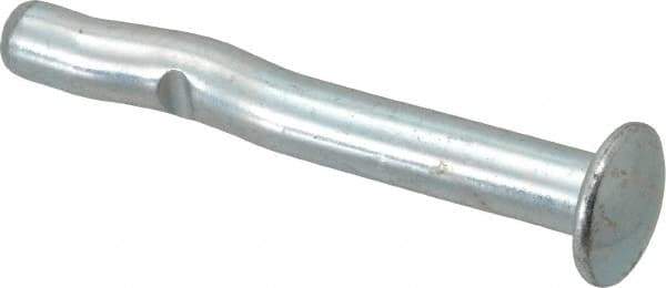 Powers Fasteners - 1/2" Diam, 1/2" Drill, 4" OAL, Split-Drive Concrete Anchor - Grade 8.2 Steel, Zinc-Plated Finish, Mushroom Head - Exact Tool & Supply