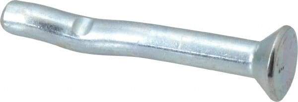 Powers Fasteners - 1/4" Diam, 1/4" Drill, 2" OAL, Split-Drive Concrete Anchor - Grade 8.2 Steel, Zinc-Plated Finish, Flat Head - Exact Tool & Supply