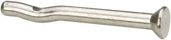 Powers Fasteners - 1/4" Diam, 1/4" Drill, 2-1/2" OAL, Split-Drive Concrete Anchor - Grade 8.2 Steel, Zinc-Plated Finish, Flat Head - Exact Tool & Supply