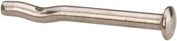 Powers Fasteners - 1/4" Diam, 1/4" Drill, 2-1/2" OAL, Split-Drive Concrete Anchor - 316 Stainless Steel, Mushroom Head - Exact Tool & Supply