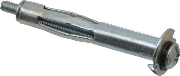 Powers Fasteners - 1/8" Screw, 5/16" Diam, 2-1/4" Long, 5/8 to 1" Thick, Sleeve Drywall & Hollow Wall Anchor - 5/16" Drill, Zinc Plated, Steel, Grade 5, Use in Concrete, & Masonry, Drywall, Plywood & Wallboard - Exact Tool & Supply