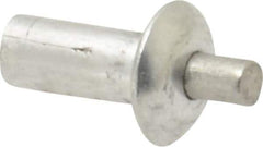 Made in USA - Universal Head Aluminum Alloy Drive Blind Rivet - Stainless Steel Mandrel, 0.172" to 3/16" Grip, 1/4" Head Diam, 0.128" to 0.14" Hole Diam, 0.281" Length Under Head, 1/8" Body Diam - Exact Tool & Supply
