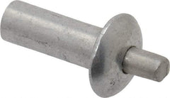 Made in USA - Universal Head Aluminum Alloy Drive Blind Rivet - Stainless Steel Mandrel, 0.234" to 1/4" Grip, 1/4" Head Diam, 0.128" to 0.14" Hole Diam, 0.344" Length Under Head, 1/8" Body Diam - Exact Tool & Supply