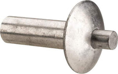 Made in USA - Universal Head Aluminum Alloy Drive Blind Rivet - Stainless Steel Mandrel, 0.172" to 3/16" Grip, 0.312" Head Diam, 0.161" to 0.172" Hole Diam, 0.313" Length Under Head, 5/32" Body Diam - Exact Tool & Supply