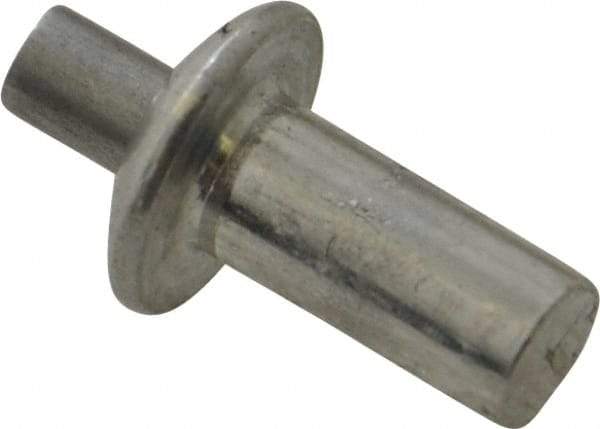 Made in USA - Universal Head Aluminum Alloy Drive Blind Rivet - Aluminum Alloy Mandrel, 0.203" to 1/4" Grip, 3/8" Head Diam, 0.191" to 0.219" Hole Diam, 0.406" Length Under Head, 3/16" Body Diam - Exact Tool & Supply