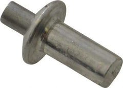 Made in USA - Universal Head Aluminum Alloy Drive Blind Rivet - Aluminum Alloy Mandrel, 0.203" to 1/4" Grip, 3/8" Head Diam, 0.191" to 0.219" Hole Diam, 0.406" Length Under Head, 3/16" Body Diam - Exact Tool & Supply