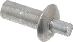Made in USA - Universal Head Aluminum Alloy Drive Blind Rivet - Aluminum Alloy Mandrel, 0.266" to 5/16" Grip, 3/8" Head Diam, 0.191" to 0.219" Hole Diam, 0.469" Length Under Head, 3/16" Body Diam - Exact Tool & Supply