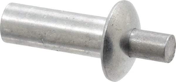 Made in USA - Universal Head Aluminum Alloy Drive Blind Rivet - Aluminum Alloy Mandrel, 0.328" to 3/8" Grip, 3/8" Head Diam, 0.191" to 0.219" Hole Diam, 0.531" Length Under Head, 3/16" Body Diam - Exact Tool & Supply