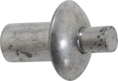 Made in USA - Universal Head Aluminum Alloy Drive Blind Rivet - Aluminum Alloy Mandrel, 0.203" to 1/4" Grip, 1/2" Head Diam, 0.266" to 0.281" Hole Diam, 0.416" Length Under Head, 1/4" Body Diam - Exact Tool & Supply