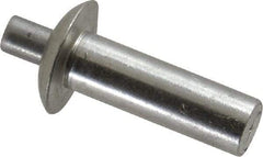 Made in USA - Universal Head Aluminum Alloy Drive Blind Rivet - Aluminum Alloy Mandrel, 0.578" to 5/8" Grip, 1/2" Head Diam, 0.266" to 0.281" Hole Diam, 0.781" Length Under Head, 1/4" Body Diam - Exact Tool & Supply