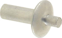 Made in USA - Brazier Head Aluminum Alloy Drive Blind Rivet - Aluminum Alloy Mandrel, 0.328" to 3/8" Grip, 0.469" Head Diam, 0.191" to 0.219" Hole Diam, 0.531" Length Under Head, 3/16" Body Diam - Exact Tool & Supply