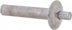 Made in USA - Brazier Head Aluminum Alloy Drive Blind Rivet - Aluminum Alloy Mandrel, 0.766" to 13/16" Grip, 0.469" Head Diam, 0.191" to 0.219" Hole Diam, 0.969" Length Under Head, 3/16" Body Diam - Exact Tool & Supply