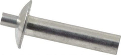 Made in USA - Brazier Head Aluminum Alloy Drive Blind Rivet - Aluminum Alloy Mandrel, 0.953" to 1" Grip, 5/8" Head Diam, 0.266" to 0.281" Hole Diam, 1.156" Length Under Head, 1/4" Body Diam - Exact Tool & Supply