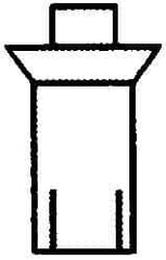 Made in USA - Countersunk Head Aluminum Alloy Drive Blind Rivet - Aluminum Alloy Mandrel, 0.453" to 1/2" Grip, 0.458" Head Diam, 0.266" to 0.281" Hole Diam, 0.561" Length Under Head, 1/4" Body Diam - Exact Tool & Supply