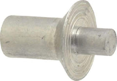 Made in USA - Countersunk Head Aluminum Alloy Drive Blind Rivet - Aluminum Alloy Mandrel, 0.266" to 5/16" Grip, 0.458" Head Diam, 0.266" to 0.281" Hole Diam, 0.374" Length Under Head, 1/4" Body Diam - Exact Tool & Supply
