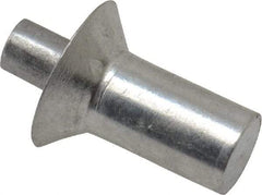 Made in USA - Countersunk Head Aluminum Alloy Drive Blind Rivet - Aluminum Alloy Mandrel, 0.328" to 3/8" Grip, 0.458" Head Diam, 0.266" to 0.281" Hole Diam, 0.436" Length Under Head, 1/4" Body Diam - Exact Tool & Supply