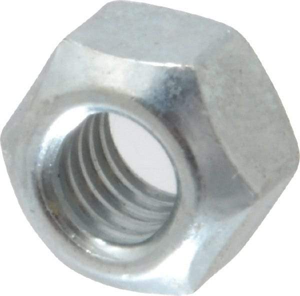 Value Collection - M8x1.25 Metric Coarse Grade 8 Hex Lock Nut with Distorted Thread - 7mm High, Zinc-Plated Finish - Exact Tool & Supply