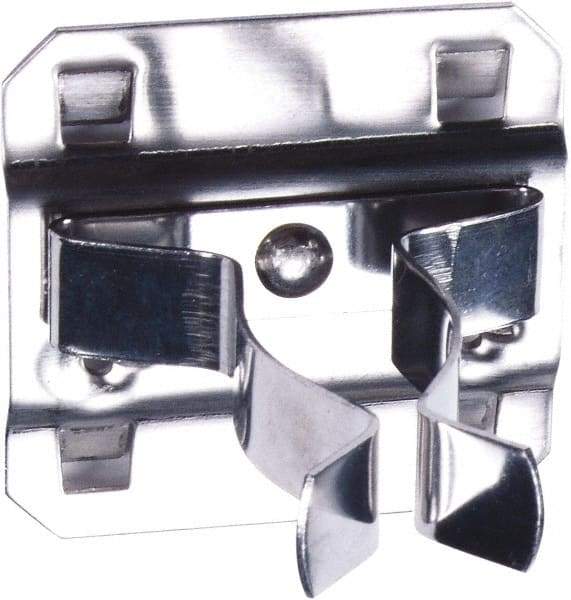 Triton - Extended Spring Clip Pegboard Hook - 7/8" Projection, Stainless Steel - Exact Tool & Supply