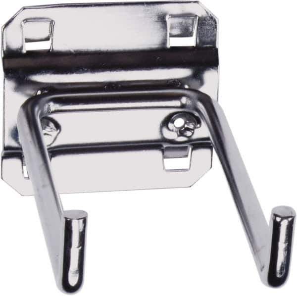 Triton - 1/4" Diam, Double Rod 90° End Bend Pegboard Hook - 4" Projection, 90° Bend, Stainless Steel - Exact Tool & Supply