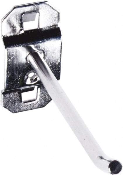 Triton - 3/16" Diam, Single Angled End Pegboard Hook - 1" Projection, 30° Bend, Stainless Steel - Exact Tool & Supply