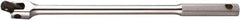 Paramount - 1/2" Drive Socket Flex Handle - 24" OAL, Chrome Vanadium Finish - Exact Tool & Supply