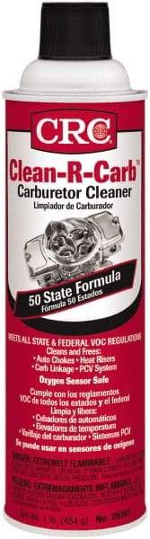 CRC - Acetone Carburetor & Parts Cleaner - 20 oz Aerosol Can - Exact Tool & Supply