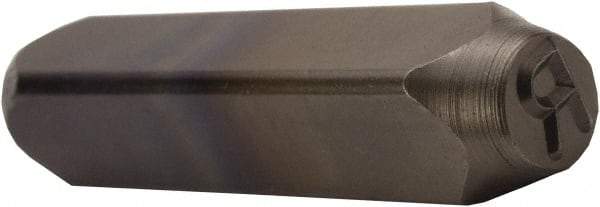 C.H. Hanson - 5/8" Character Size, R Character, Heavy Duty Individual Steel Stamp - Exact Tool & Supply