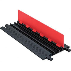 Checkers - On Floor Cable Covers Cover Material: Polyurethane Number of Channels: 3 - Exact Tool & Supply