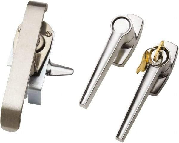 nVent Hoffman - 12 NEMA Rated, Electrical Enclosure Steel Keylock Kit - For Use with Type 12 Enclosure, Includes Adjustable Rod Guides, All Hardware, Handle, Latch & Latch Rods - Exact Tool & Supply