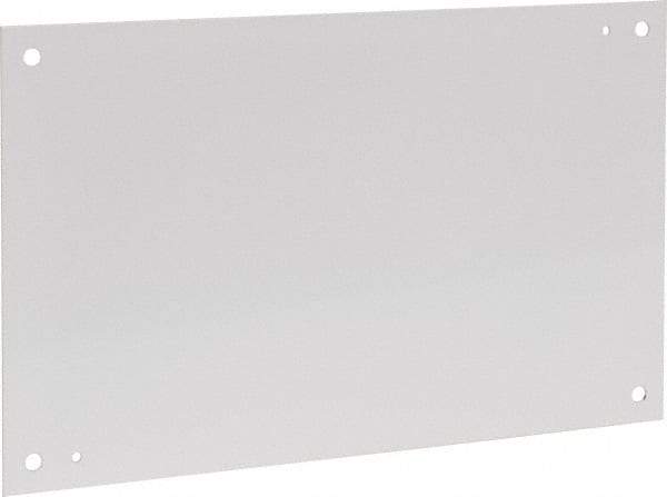 nVent Hoffman - 13" OAW x 21" OAH Powder Coat Finish Electrical Enclosure Nonperforated Panel - 24" x 16" Box, 12 Gauge Steel, Use with A241606LP/A241608LP/A24H16ALP - Exact Tool & Supply