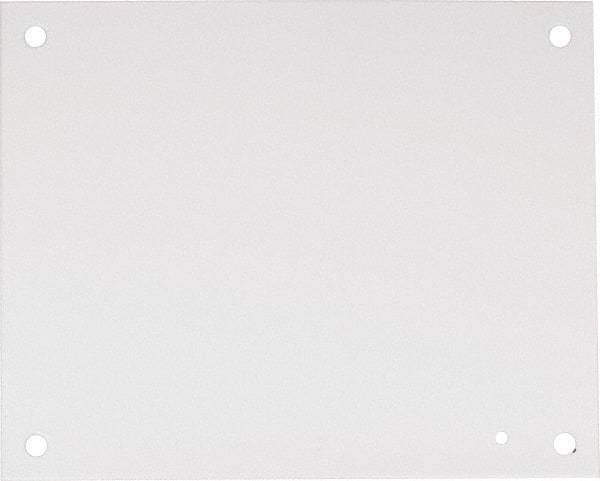 nVent Hoffman - 10-1/2" OAW x 13" OAH Powder Coat Finish Electrical Enclosure Nonperforated Panel - 16" x 12" Box, 14 Gauge Steel, Use with A16N126LP/A16N128LP/A16N12ALP/A16N12BLP - Exact Tool & Supply