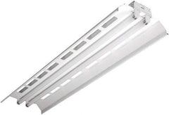 Cooper Lighting - 4 Lamps, 32 Watts, Fluorescent, Low Bay Fixture - 96" Long x 4-5/8" High x 12" Wide, 120-277 Volt, Steel Housing - Exact Tool & Supply