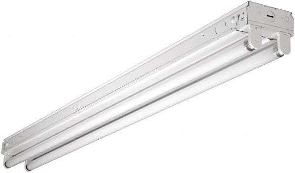 Cooper Lighting - 2 Lamp, 32 Watt, Fluorescent Strip Light - Suspended, 120/277 Volt, 48" Long x 4-1/4" Wide x 3-5/8" High - Exact Tool & Supply