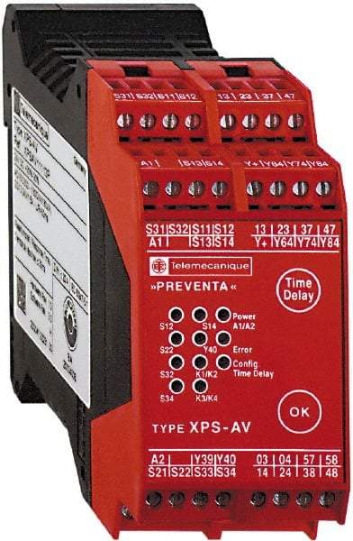 Square D - 24 VDC, Standard Electromechanical & Solid State Screw General Purpose Relay - 6 Amp at VDC, 3SS (Auxiliary) & 6NO - Exact Tool & Supply